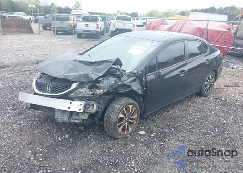 2014 Honda Civic Ex from USA, damaged, VIN 19XFB2F85EE248563